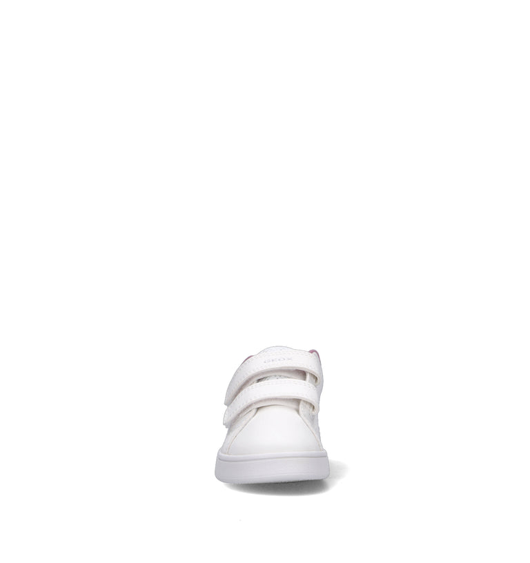 GEOX Sneaker bimba bianca/argento