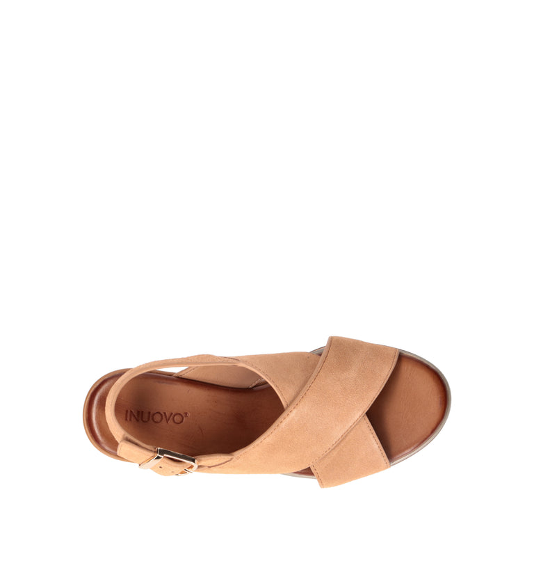 INUOVO Sandalo donna cuoio in suede