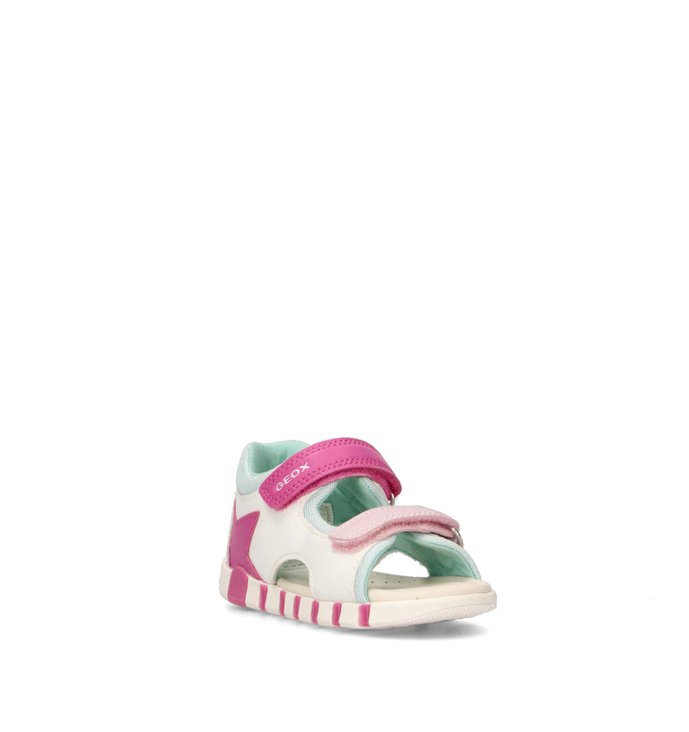 GEOX Sandalo bimba bianco/rosa