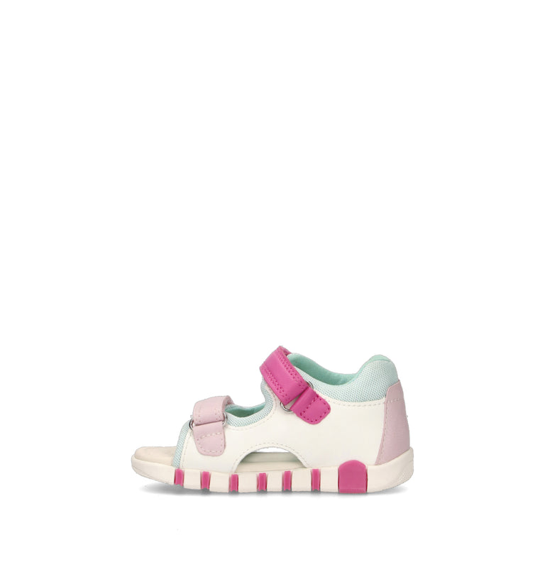 GEOX Sandalo bimba bianco/rosa