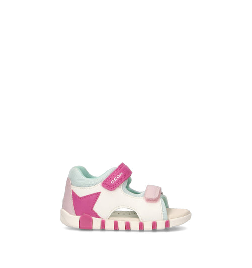 GEOX Sandalo bimba bianco/rosa