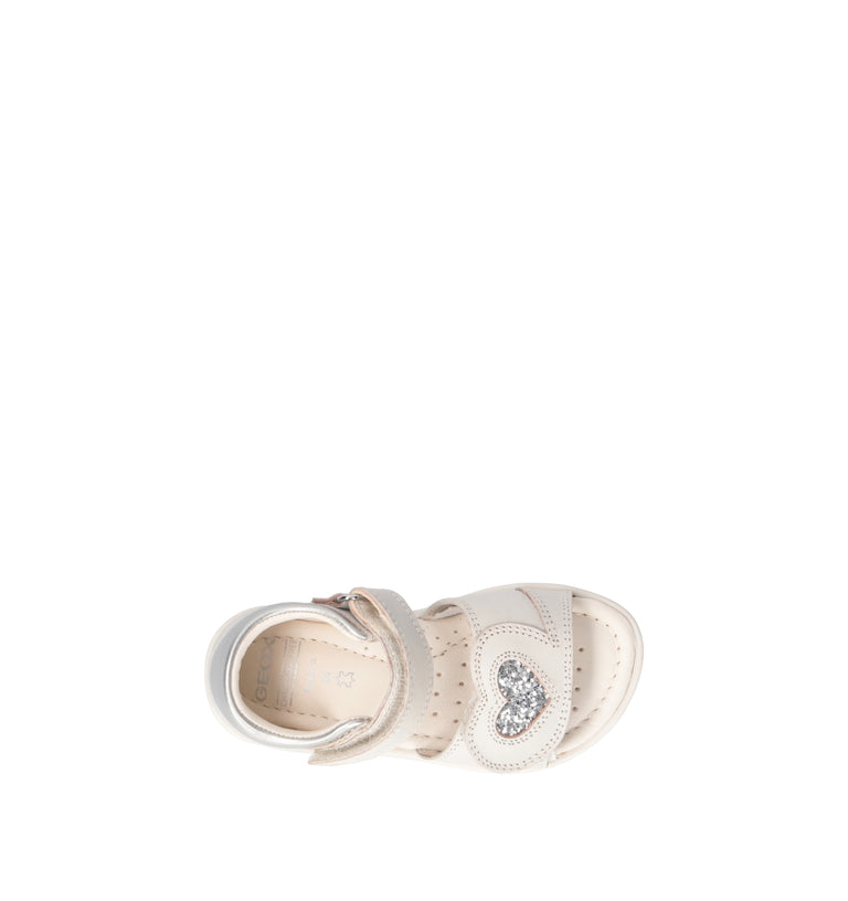 GEOX Sandalo bimba bianco