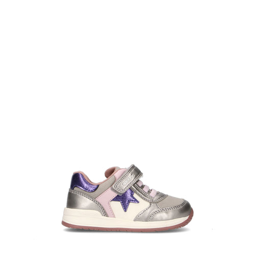 GEOX Sneaker bimba argento