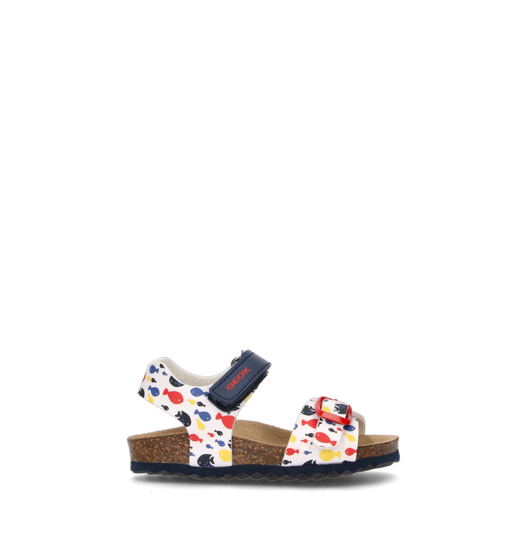 GEOX Sandalo bimbo bianco