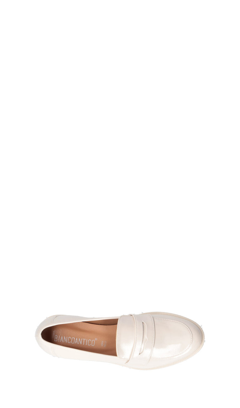 BIANCOANTICO Mocassino donna panna