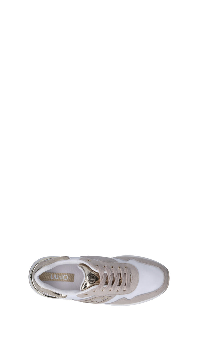 LIU JO Sneaker donna bianca/beige/oro