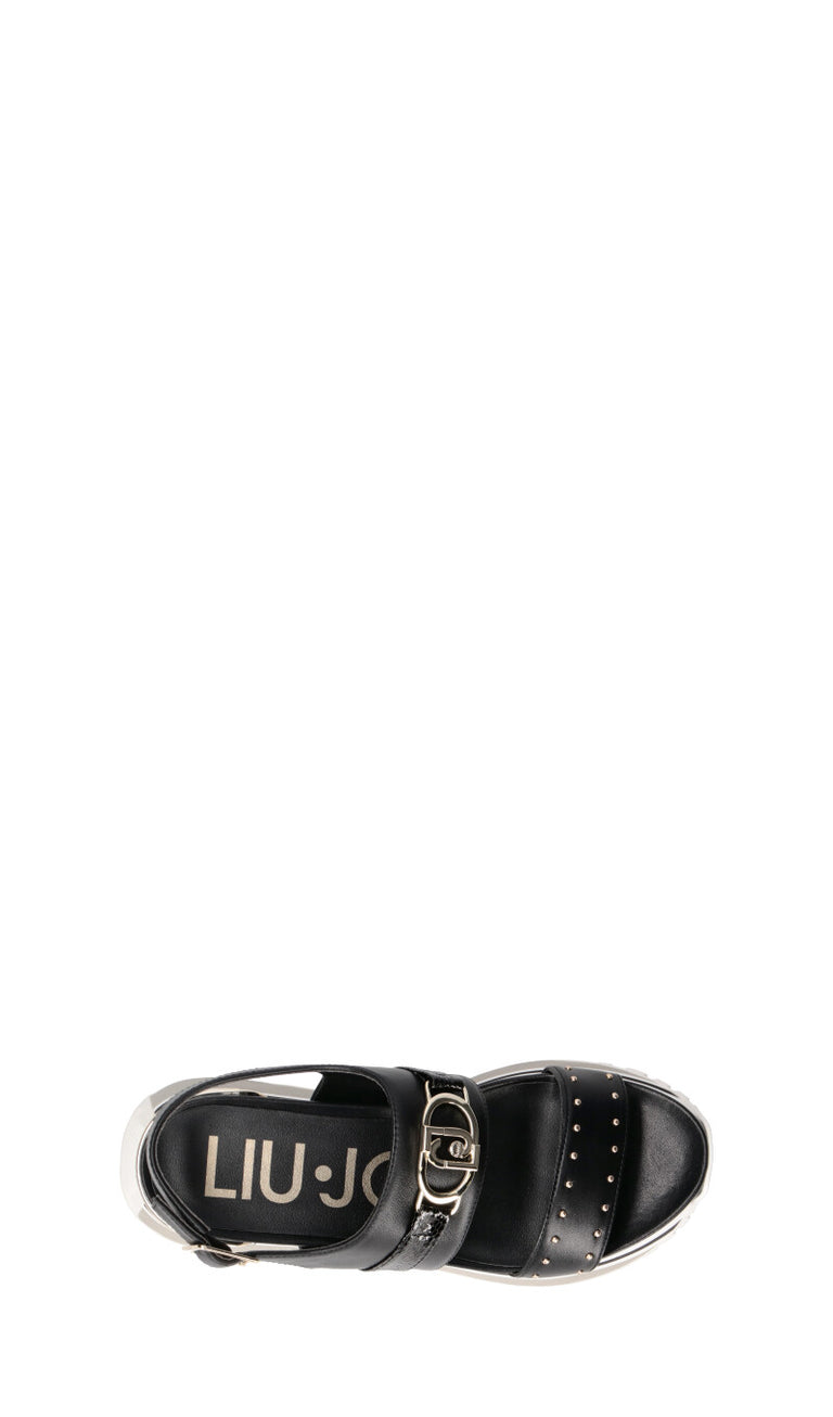 LIU JO Sandalo donna nero in pelle