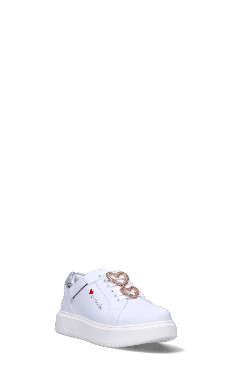 BRACCIALINI Sneaker donna bianca/argento