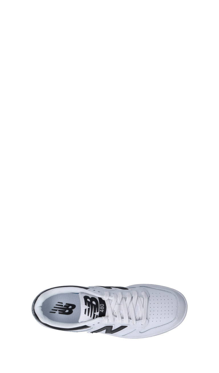 NEW BALANCE Sneaker uomo bianca/nera in pelle