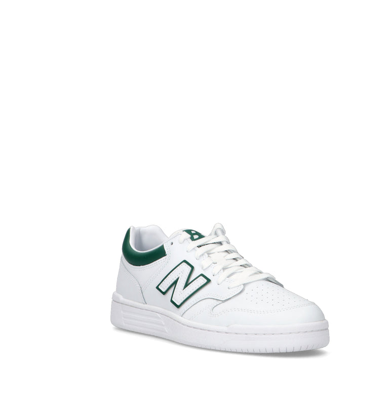 NEW BALANCE 480 Sneaker uomo bianca e verde in pelle