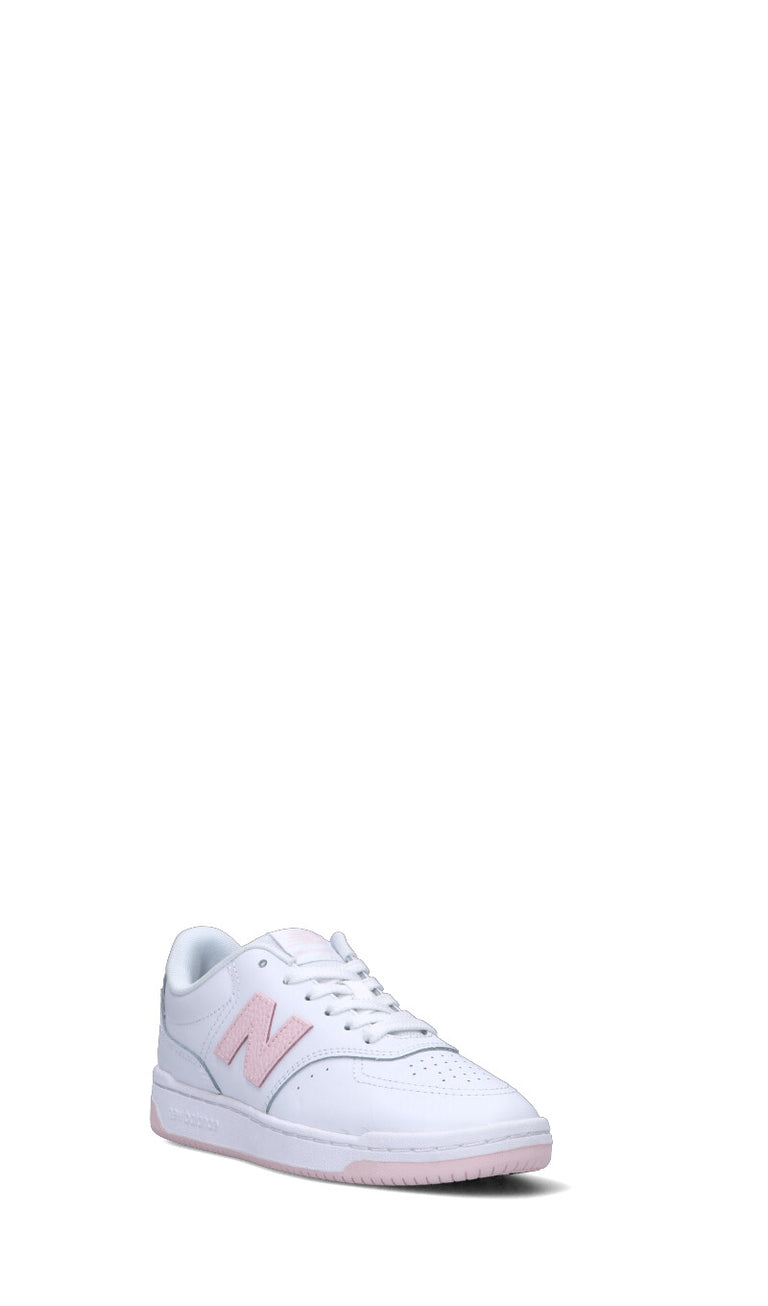 NEW BALANCE Sneaker donna bianca/rosa in pelle
