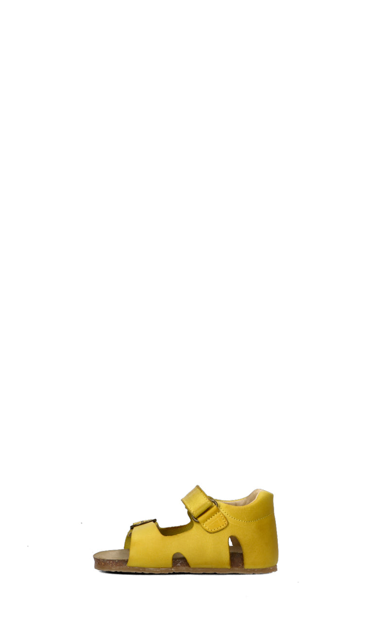 FALCOTTO Sandalo bimbo giallo in pelle