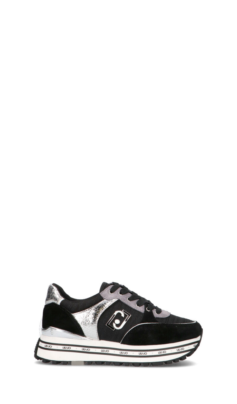 LIU JO Sneaker donna nera/argento in pelle