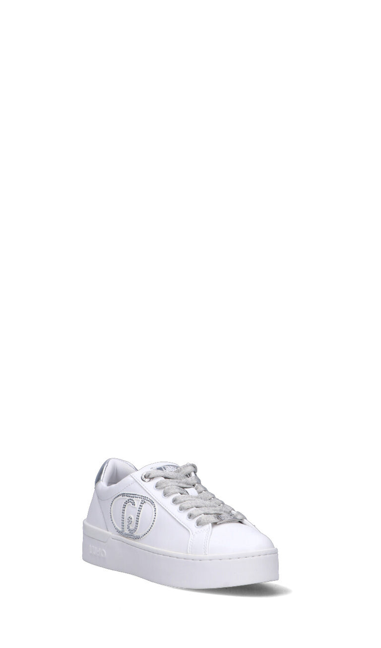 LIU JO Sneaker donna bianca/argento in pelle