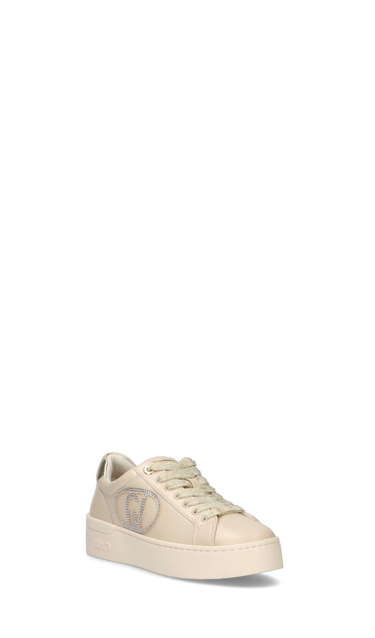 LIU JO Sneaker donna panna in pelle