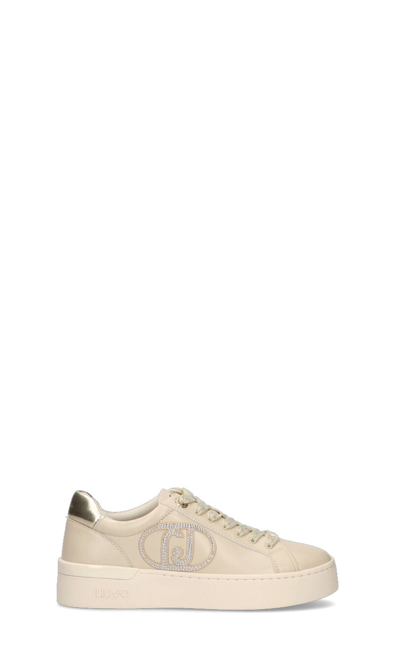 LIU JO Sneaker donna panna in pelle