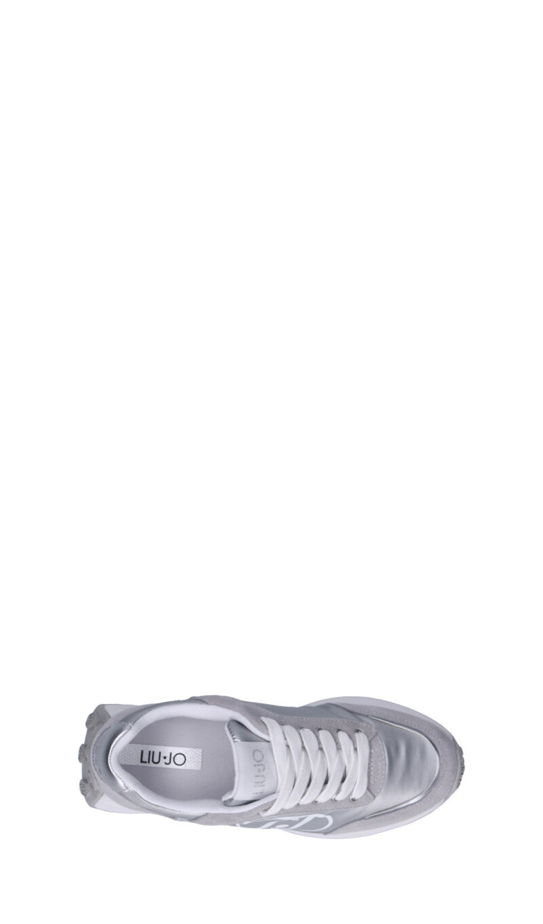 LIU JO Sneaker donna argento in suede