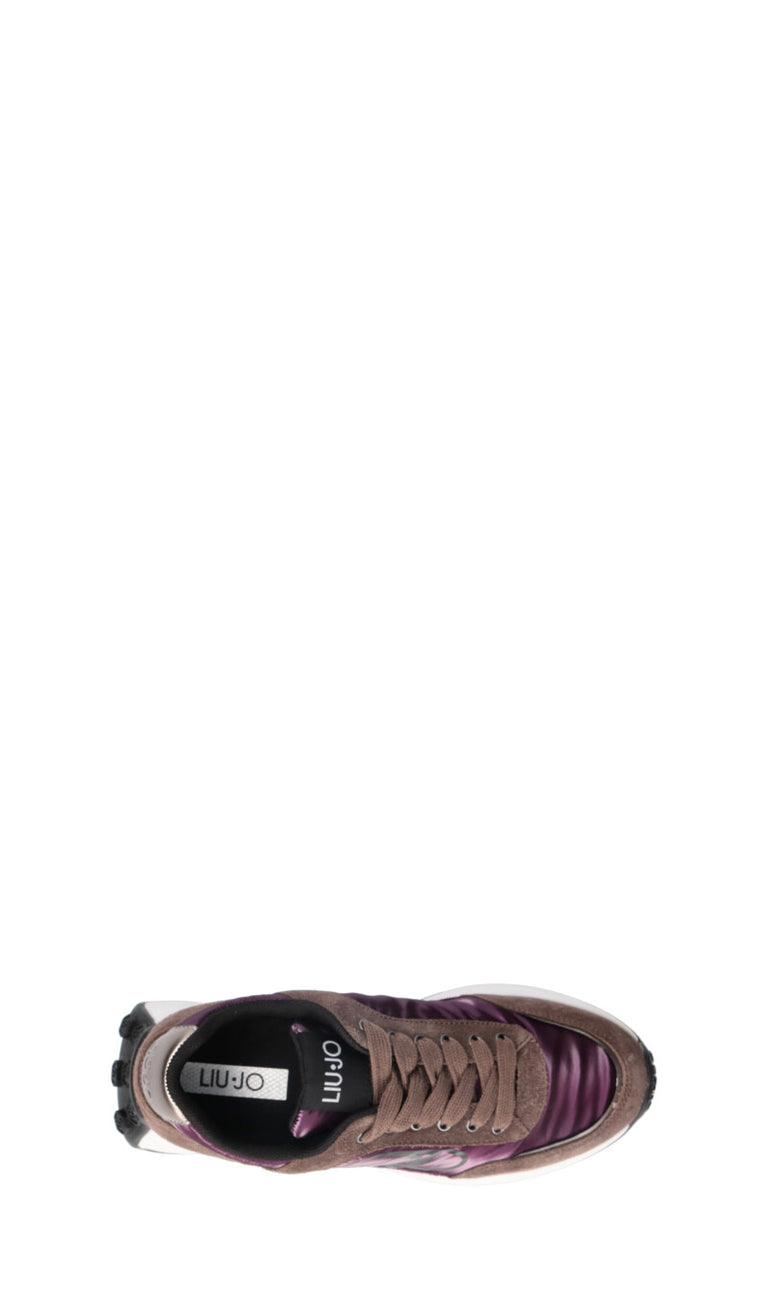 LIU JO Sneaker donna marrone e viola in suede