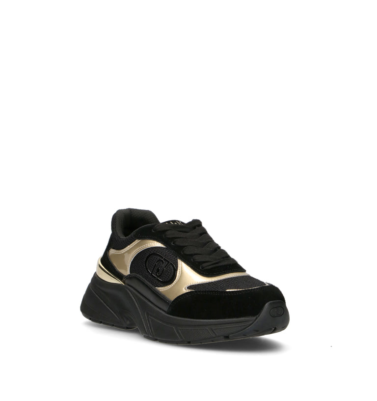 LIU JO Sneaker donna nera/oro