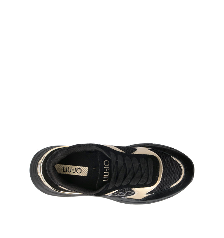 LIU JO Sneaker donna nera/oro