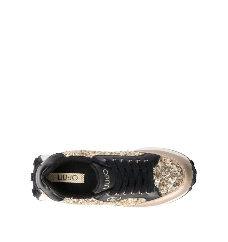 LIU JO Sneaker donna oro/nera