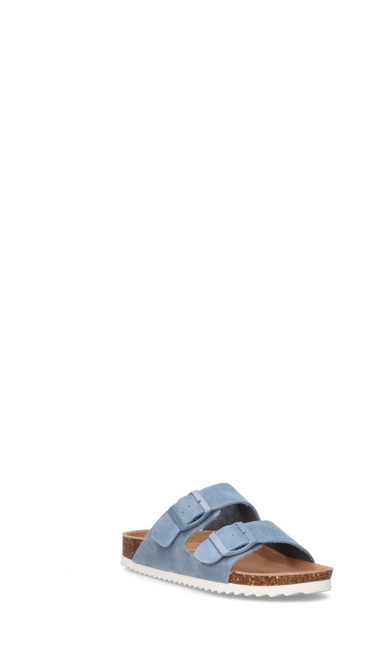 COLORS OF CALIFORNIA Ciabatta donna azzurra in suede