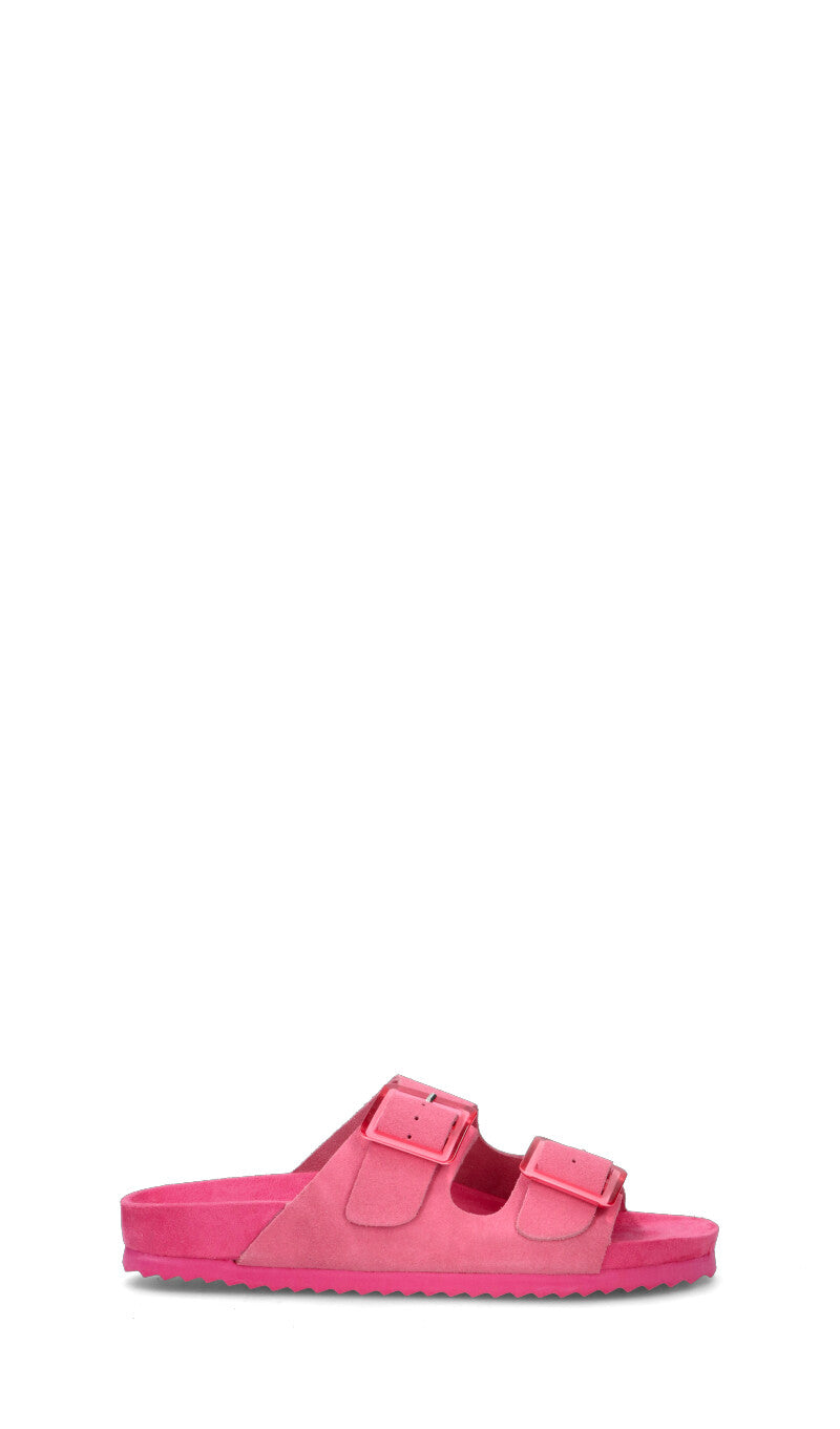 Ciabatta Sabot Donna Colors Of California - Pelle Scamosciata Con Fibbia - Foto 2