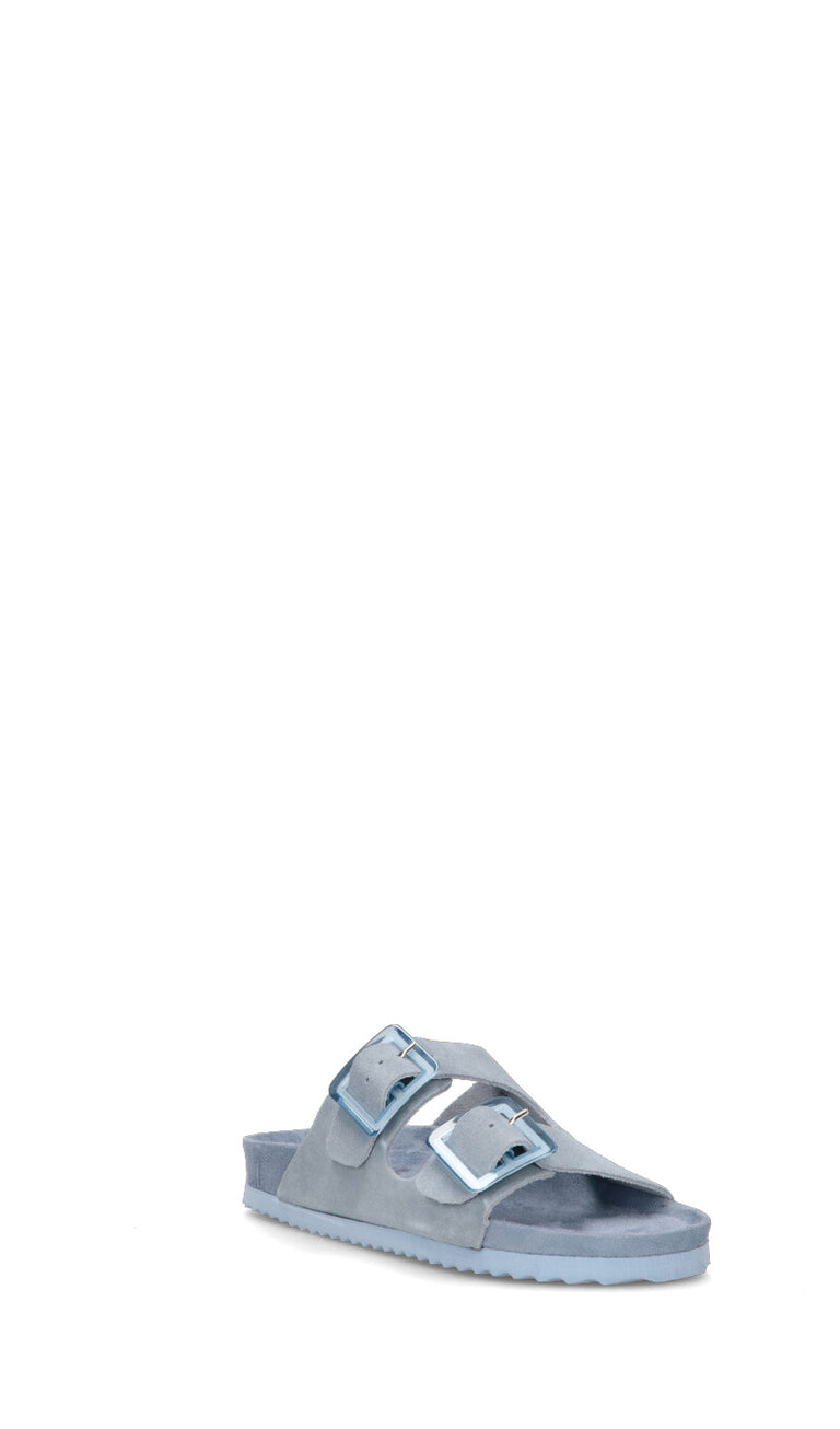 COLORS OF CALIFORNIA Ciabatta donna azzurra in suede