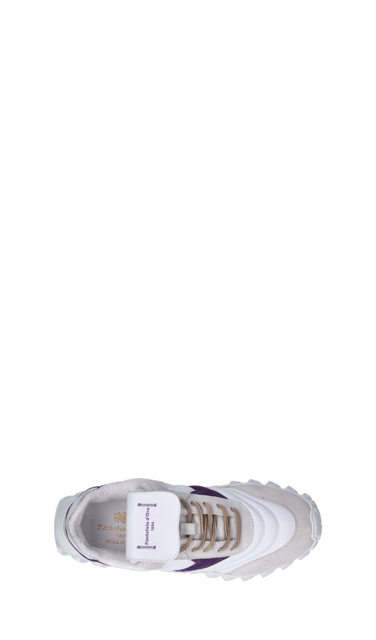 PANTOFOLA D'ORO Sneaker donna bianca/viola in pelle