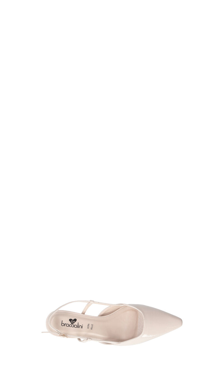 BRACCIALINI Slingback donna panna