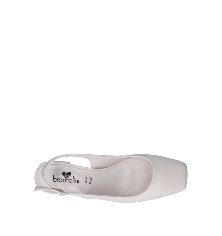 BRACCIALINI Slingback donna crema