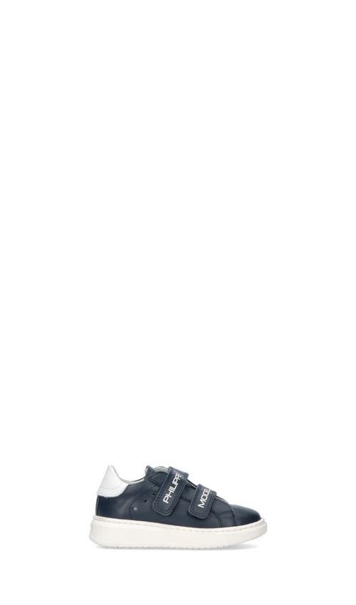 PHILIPPE MODEL Sneaker bimbo blu in pelle