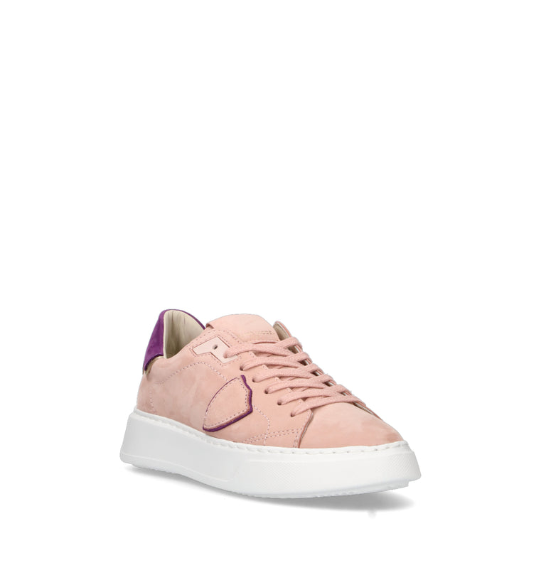 PHILIPPE MODEL Sneaker donna rosa/viola in nabuk