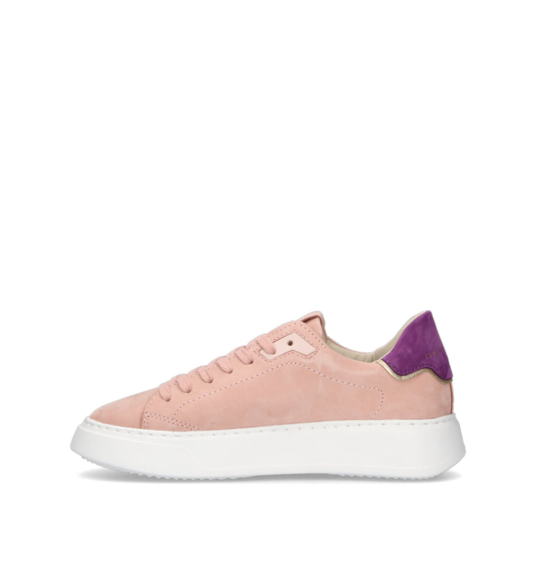 PHILIPPE MODEL Sneaker donna rosa/viola in nabuk