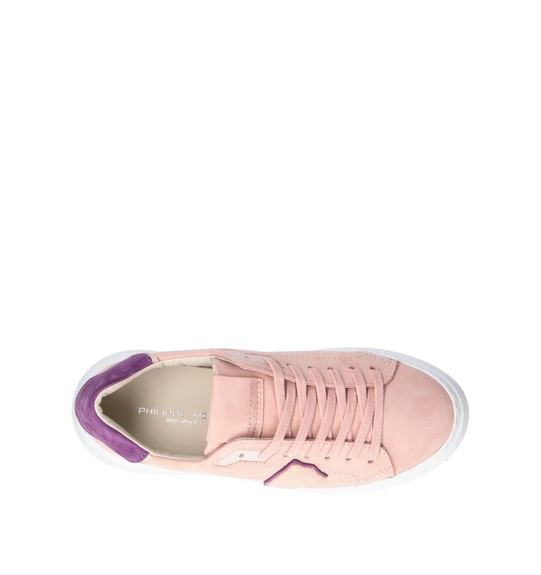 PHILIPPE MODEL Sneaker donna rosa/viola in nabuk