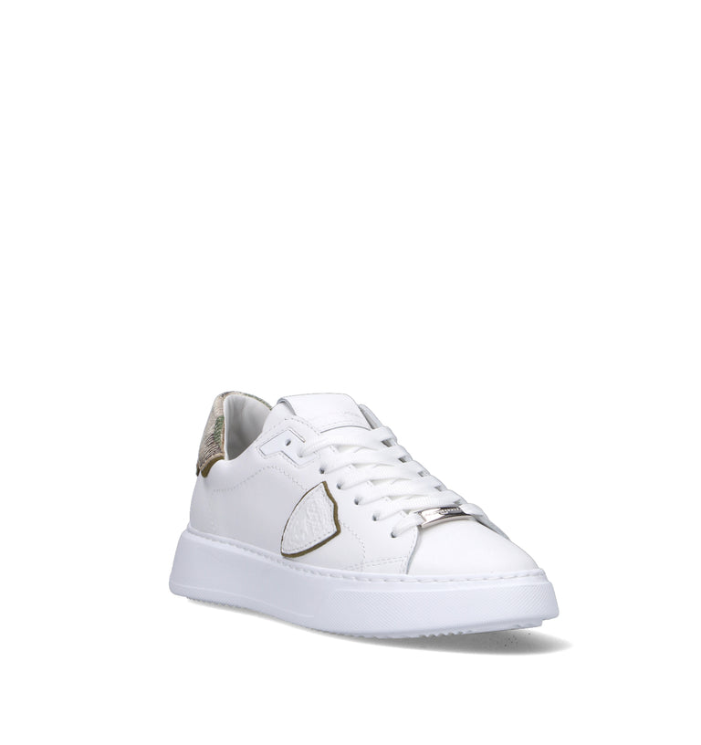 PHILIPPE MODEL Sneaker donna bianca in pelle