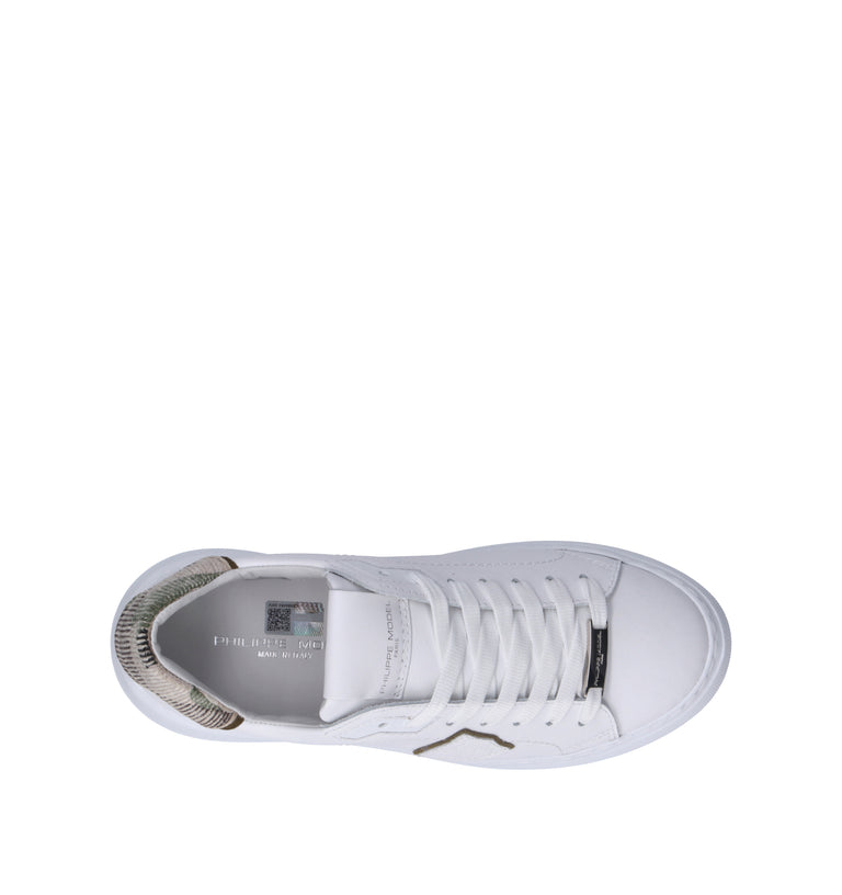PHILIPPE MODEL Sneaker donna bianca in pelle