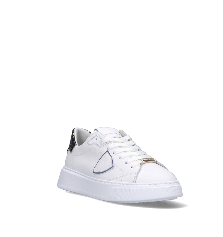 PHILIPPE MODEL Sneaker donna bianca in pelle