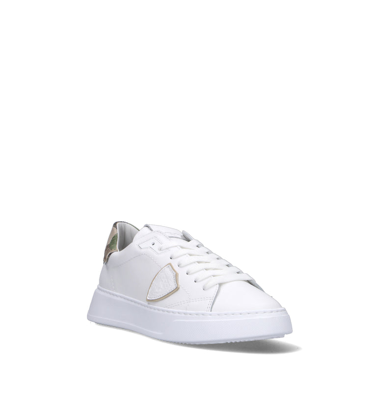 PHILIPPE MODEL Sneaker uomo bianca in pelle