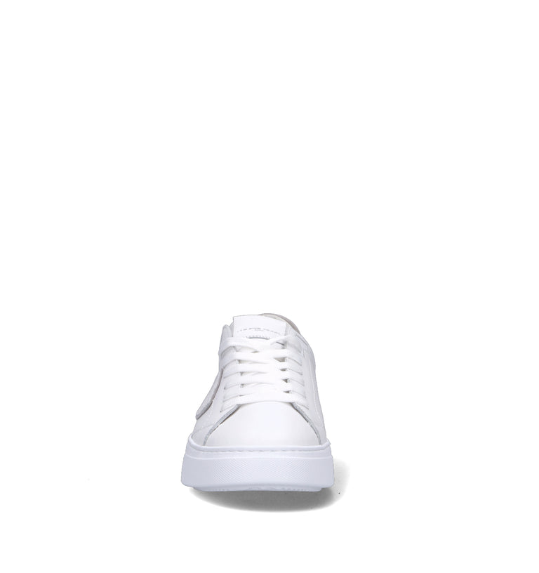 PHILIPPE MODEL Sneaker uomo bianca/grigia in pelle