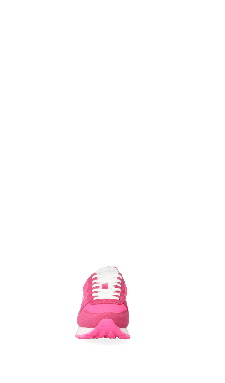 SUN68 Sneaker trendy donna fuxia in suede/tessuto