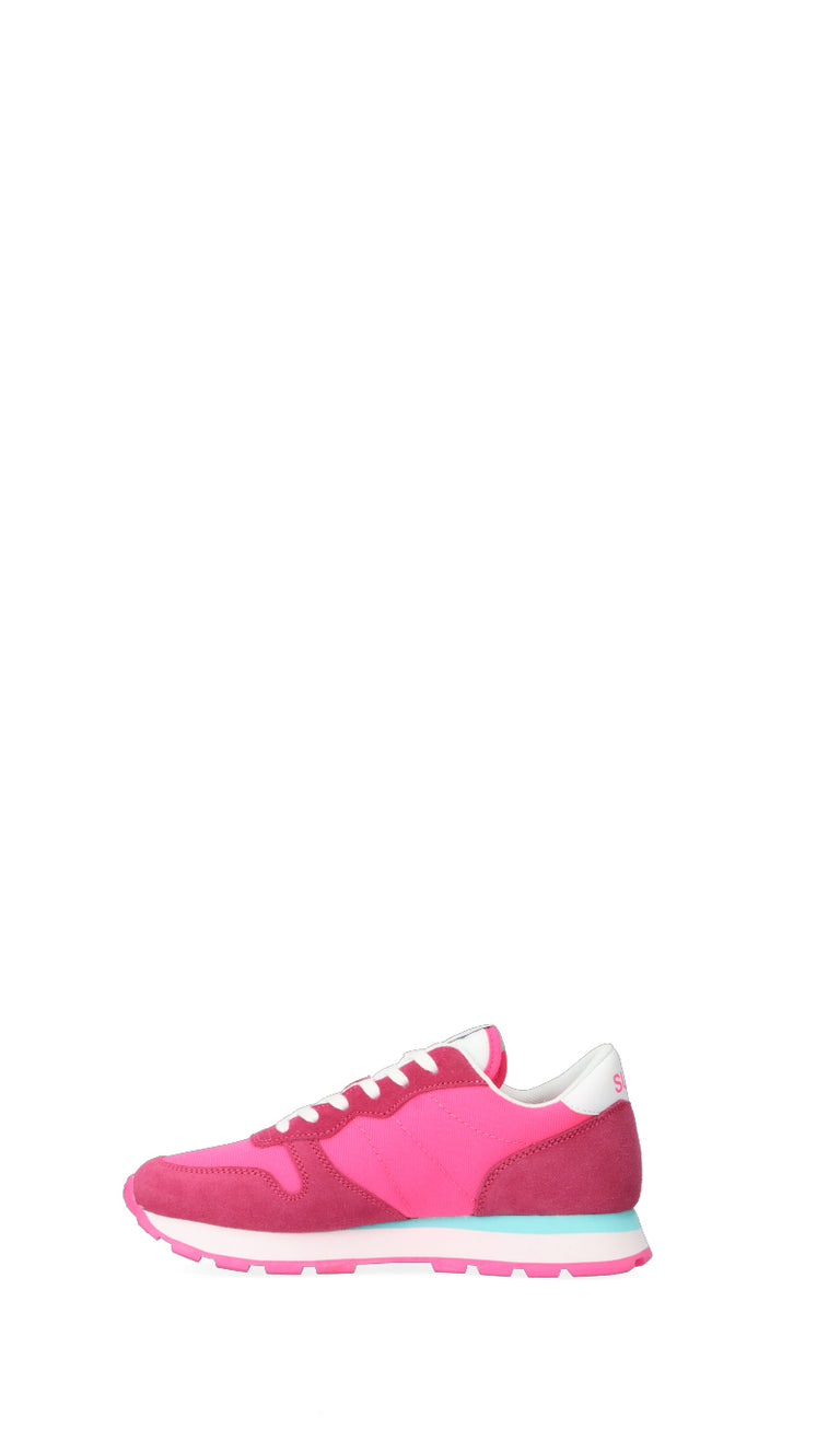 SUN68 Sneaker trendy donna fuxia in suede/tessuto