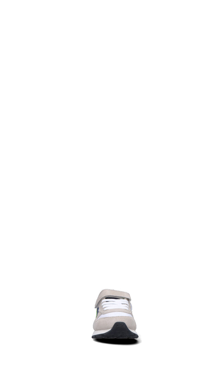 SUN68 Sneaker bimbo bianca/blu in pelle