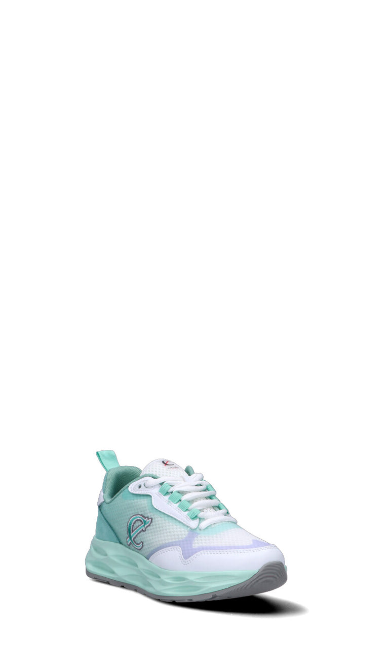 C-JEANS Sneaker donna acquamarina in pelle