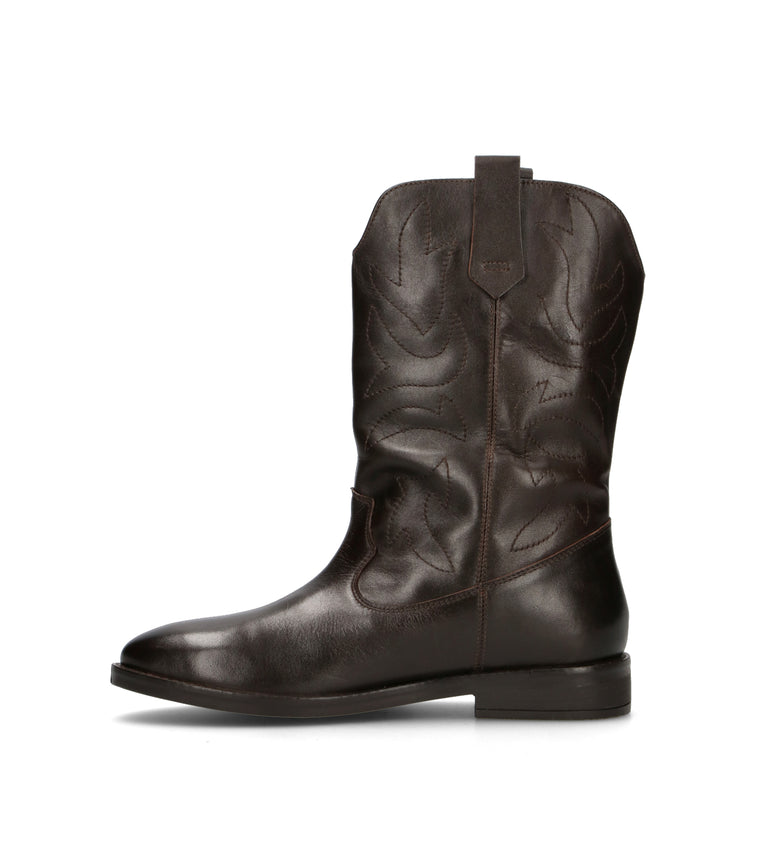 CAFéNOIR Stivale donna testa di moro in pelle