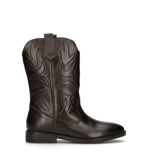 CAFéNOIR Stivale donna testa di moro in pelle