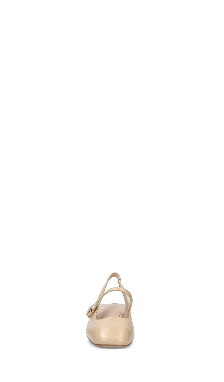 CAFéNOIR Slingback dnna beige in pelle