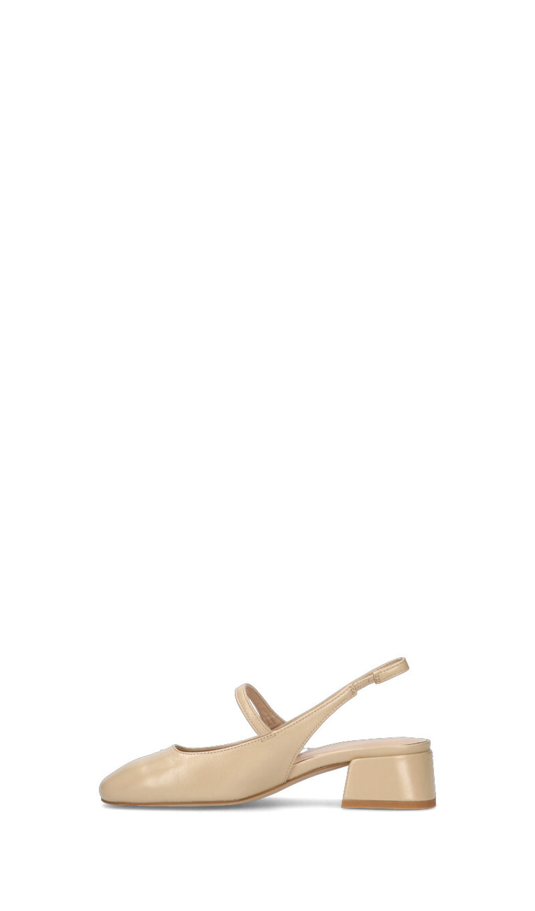 CAFéNOIR Slingback dnna beige in pelle