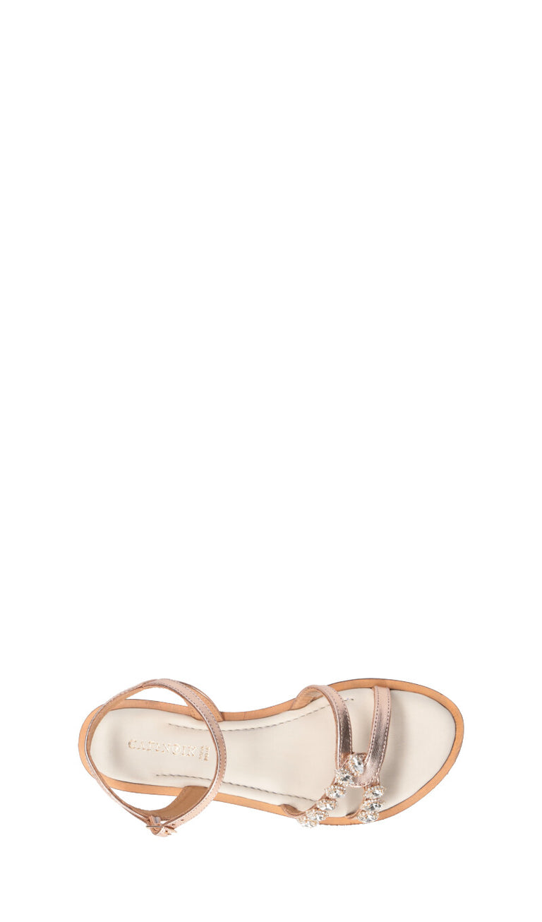 CAFéNOIR Sandalo donna oro rosa in pelle