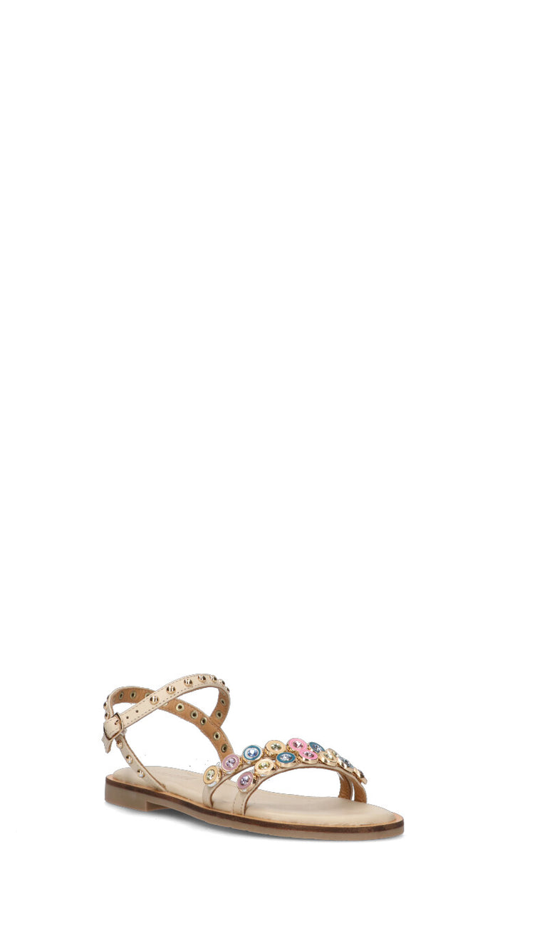 CAFéNOIR Sandalo donna beige in pelle